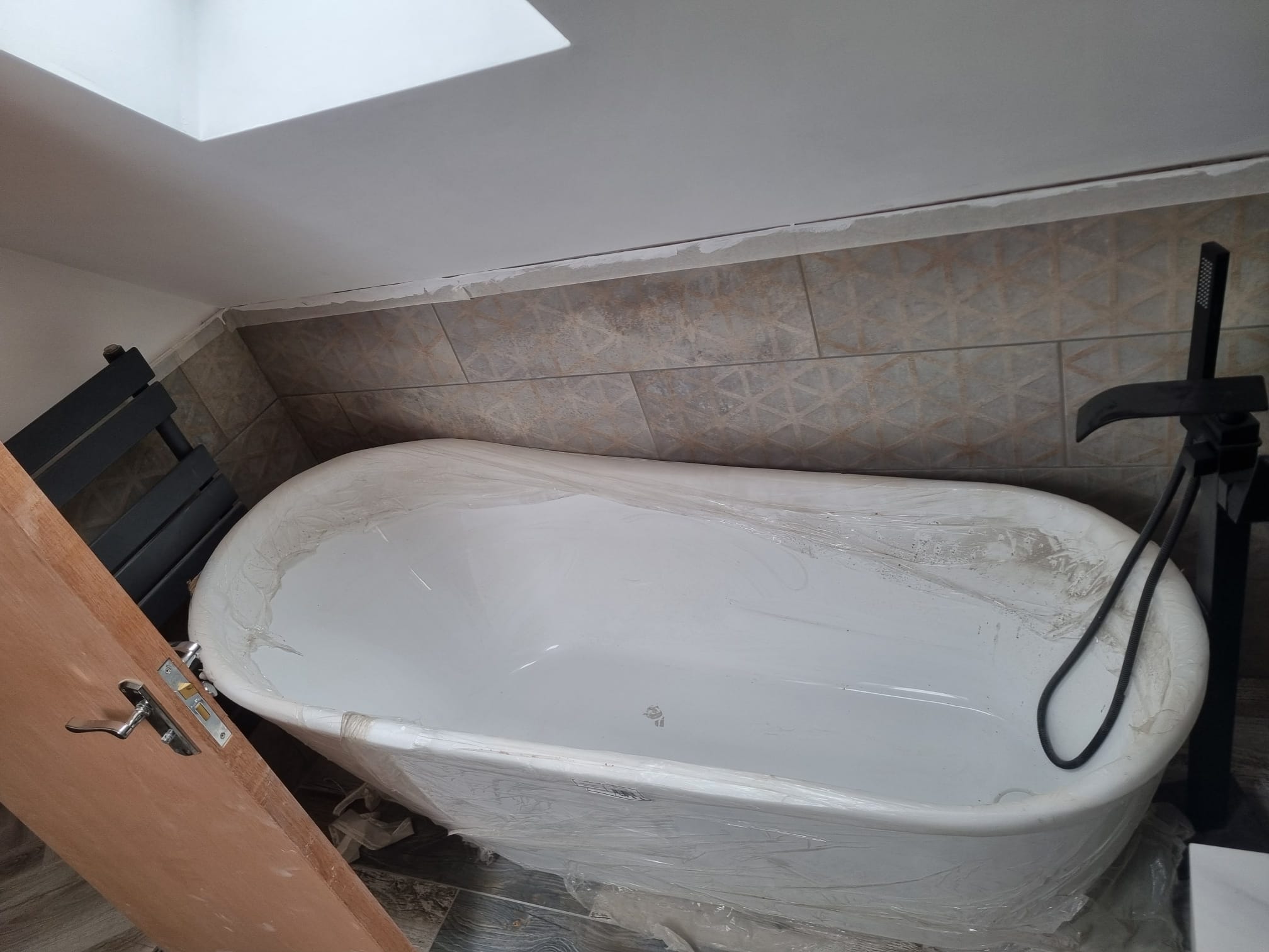 Modern bathroom renovation complete