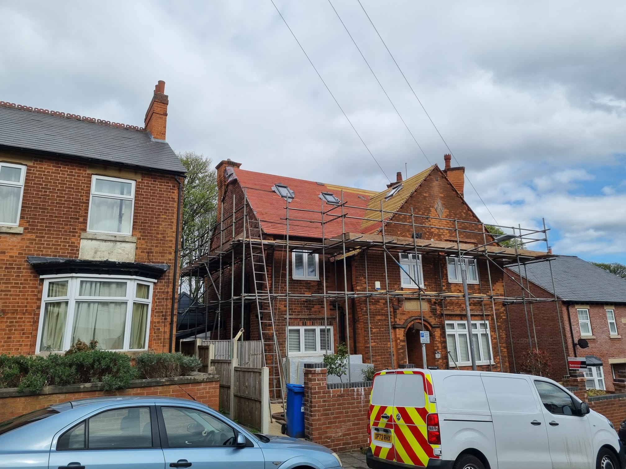 New roof tiles on loft conversion, Mansfield