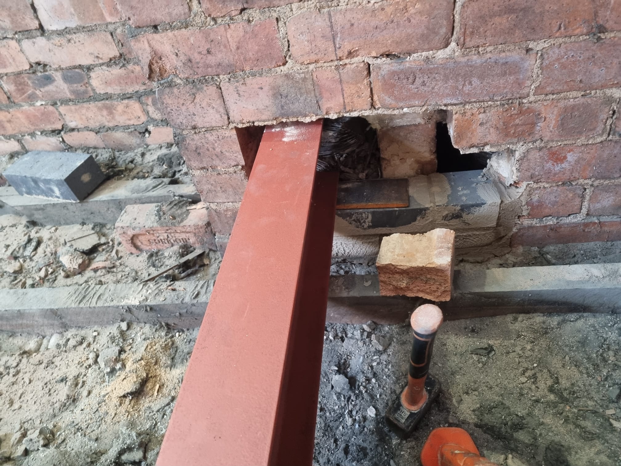 Completed patio area