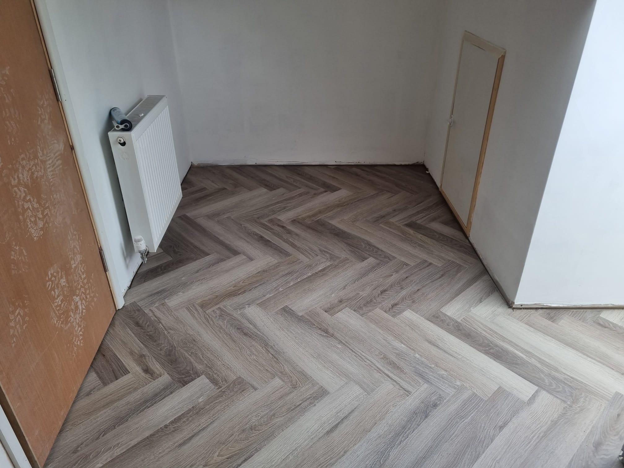 Plumbing installation in bathroom